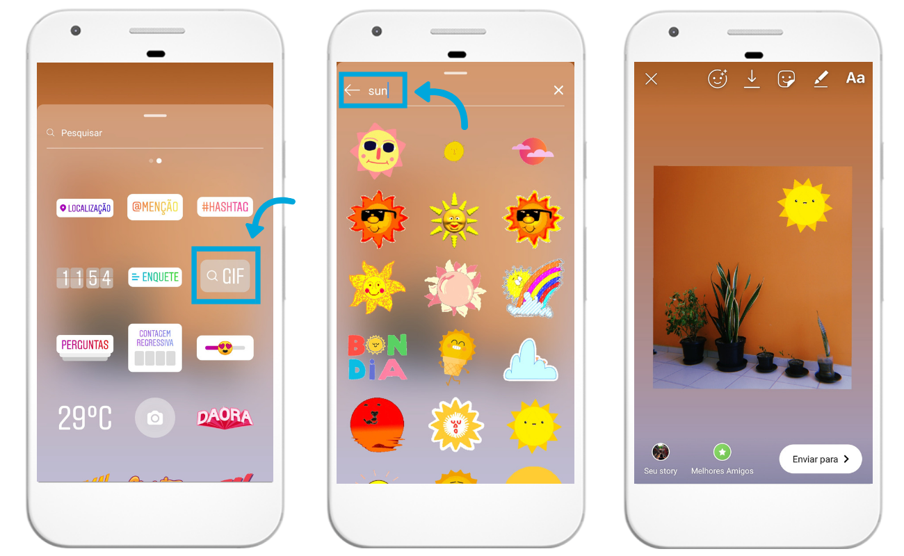 Como criar e usar GIFs e figurinhas no Instagram Stories