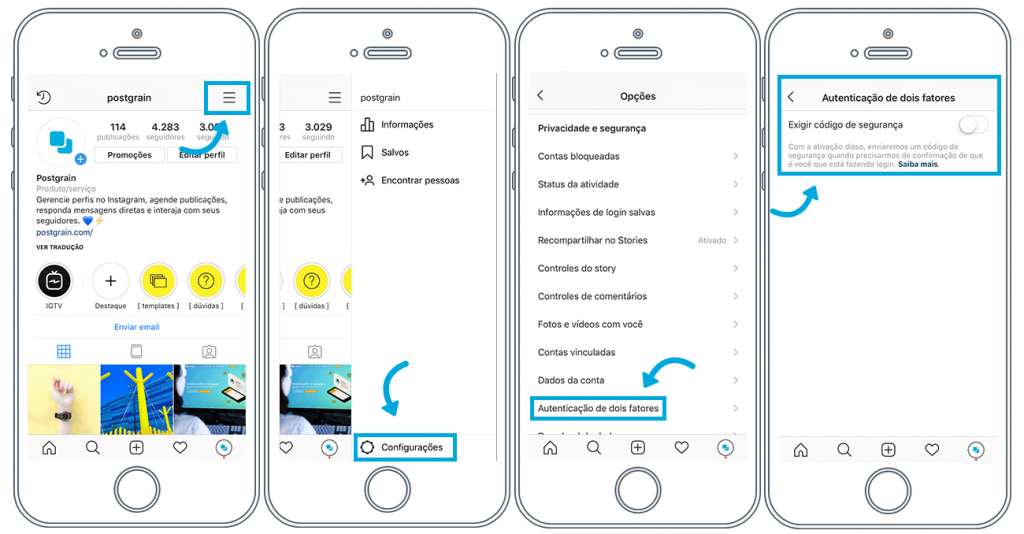 seguranca-no-instagram-autenticacao-de-dois-fatores-postgrain