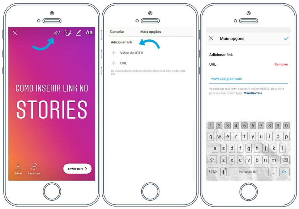 Como Colocar Link Nos Stories E Na Bio Do Instagram Postgrain 9665
