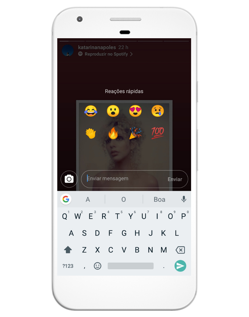 As reações rápidas com emojis foi mais atualização do Instagram para os Stories