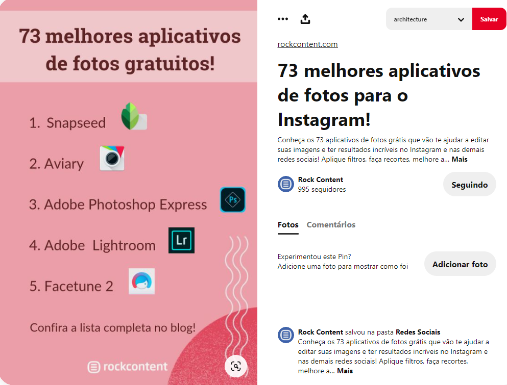 Pin em Instagram Fotos