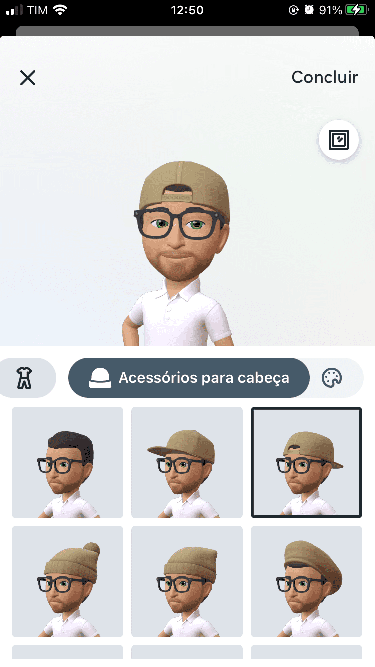 Acessórios pra cabeça (chapéu, boné, gorro e cia) do avatar Instagram