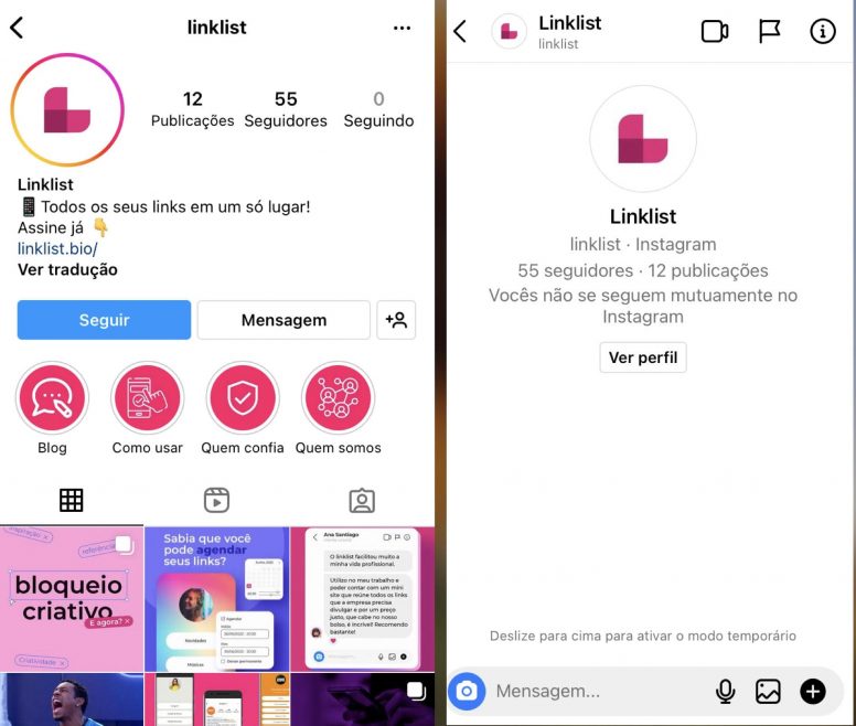 Direct do Instagram como usar e boas práticas Postgrain