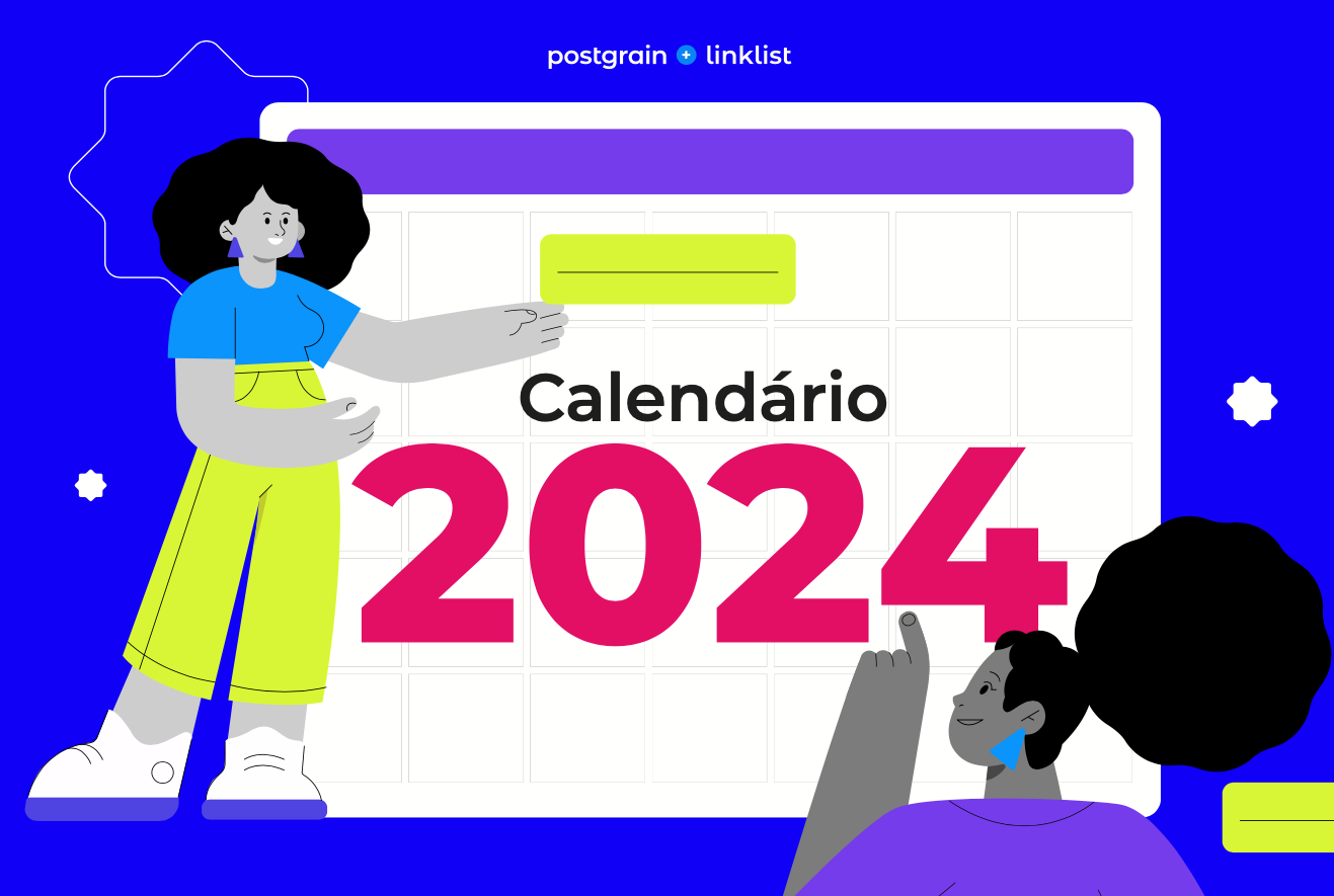 Print da tela do material Calendário de Datas Comemorativas 2024 do Postgrain.