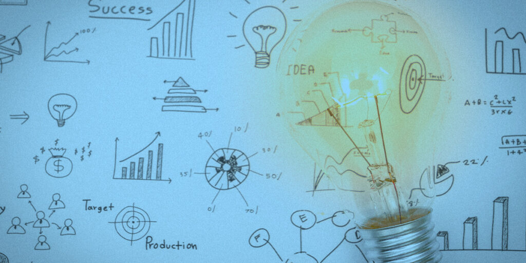 imagem com várias ilustrações que representam os 8 Ps do Marketing Digital